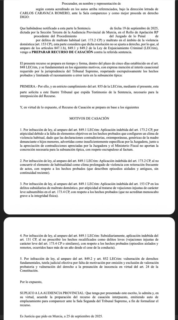 Anuncio Recurso Casacion Penal